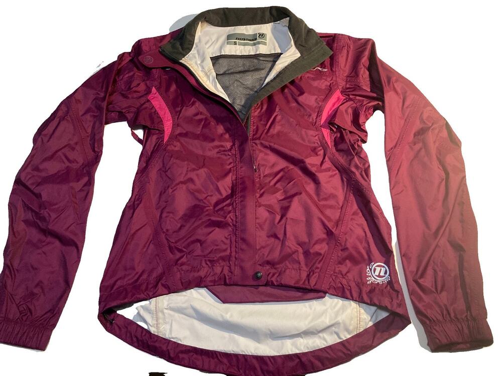 Novara Full Zip Windbreaker Size Small Cycling Jacket Rain Reflect Zip Pocket S